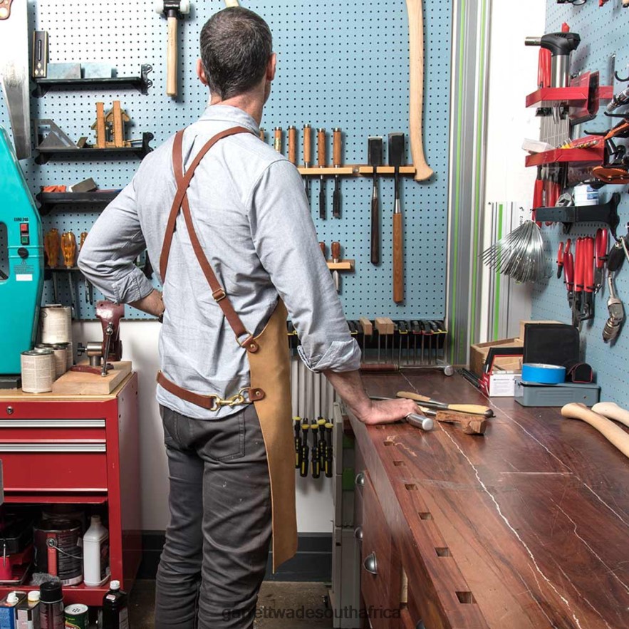 Workshop Garrett Wade Full Suede Shop Apron LP88ZX520 - Garrett Wade Garden Tools