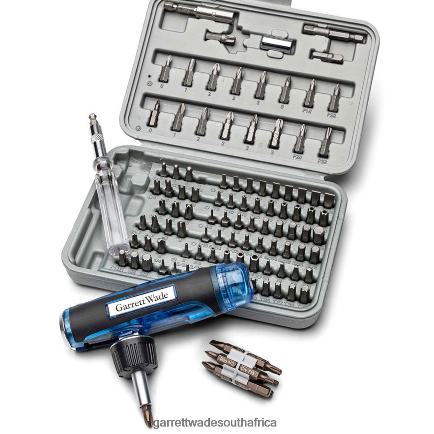Workshop Garrett Wade Complete Screwdriver & 102 Hex Bit Set LP88ZX437 - Garrett Wade Knives