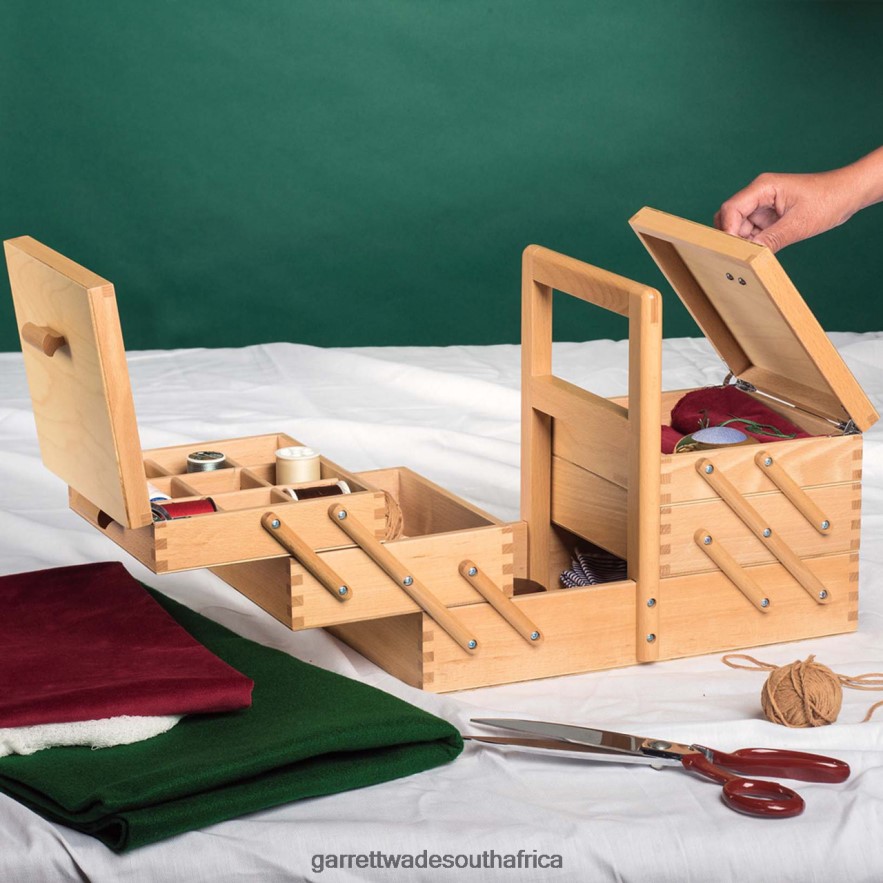 Workshop Garrett Wade Solid Beech Crafts Storage Box LP88ZX455 - Garrett Wade Knives