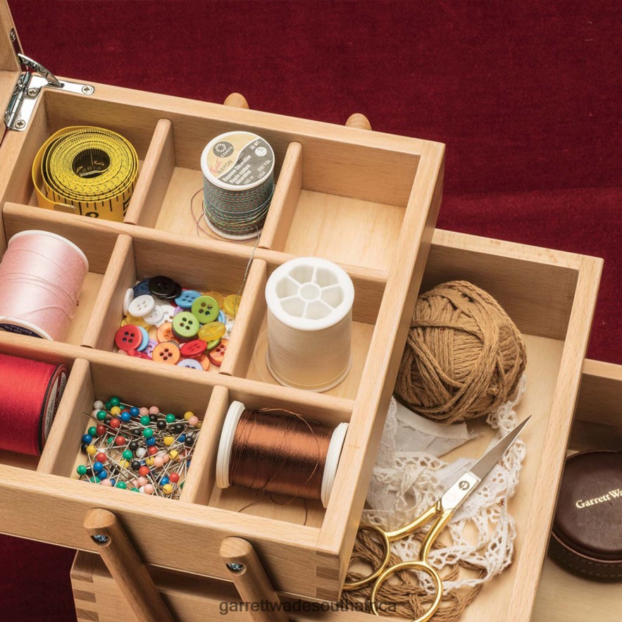 Workshop Garrett Wade Solid Beech Crafts Storage Box LP88ZX455 - Garrett Wade Knives